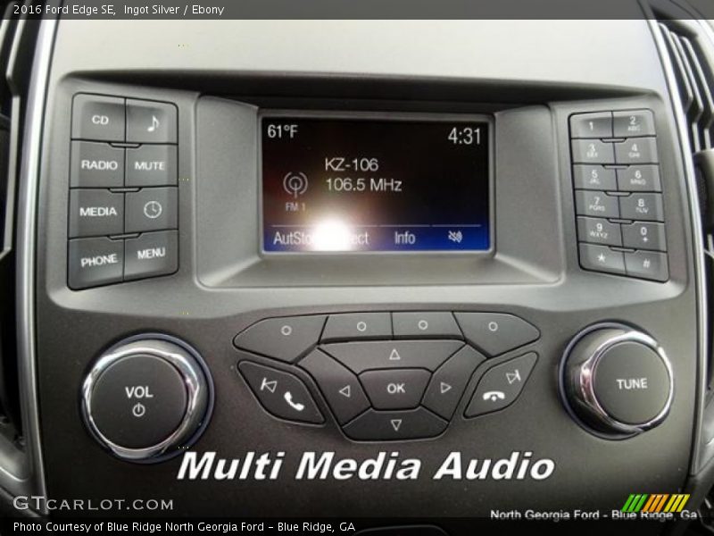 Ingot Silver / Ebony 2016 Ford Edge SE