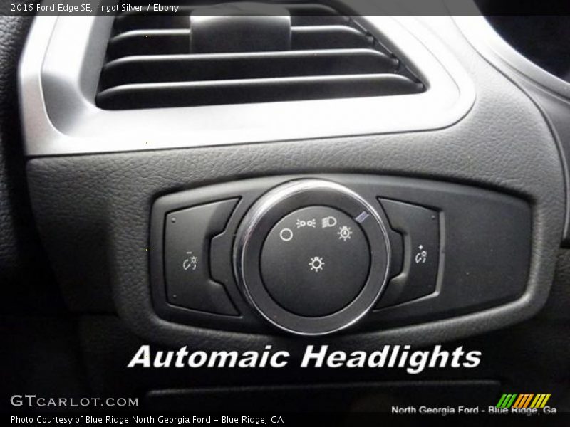Ingot Silver / Ebony 2016 Ford Edge SE