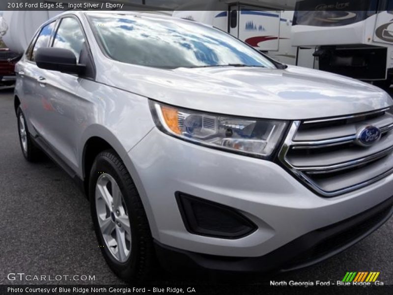 Ingot Silver / Ebony 2016 Ford Edge SE