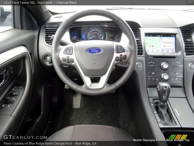 Ingot Silver / Charcoal Black 2016 Ford Taurus SEL