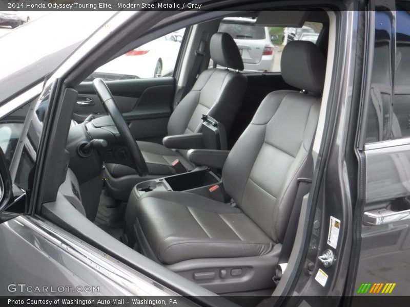 Modern Steel Metallic / Gray 2014 Honda Odyssey Touring Elite