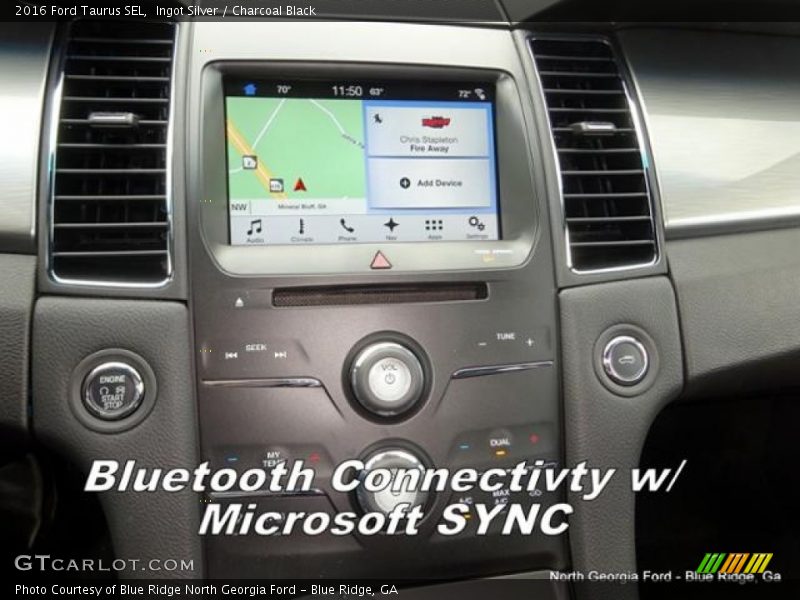 Ingot Silver / Charcoal Black 2016 Ford Taurus SEL