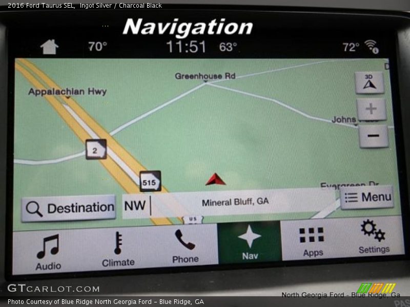 Ingot Silver / Charcoal Black 2016 Ford Taurus SEL