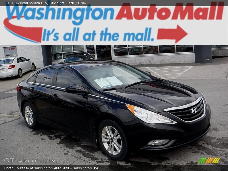 Midnight Black / Gray 2013 Hyundai Sonata GLS