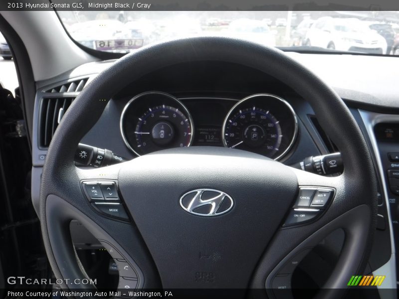 Midnight Black / Gray 2013 Hyundai Sonata GLS