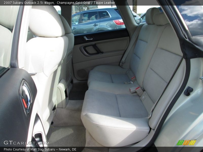 Champagne Gold Opal / Taupe Leather 2007 Subaru Outback 2.5i Wagon