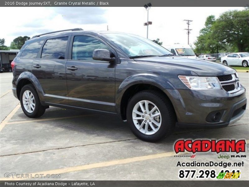 Granite Crystal Metallic / Black 2016 Dodge Journey SXT