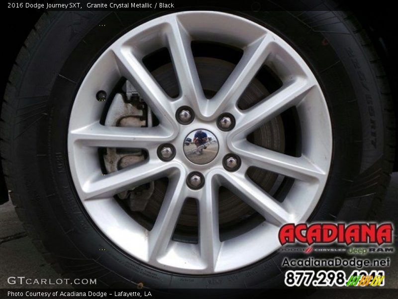 Granite Crystal Metallic / Black 2016 Dodge Journey SXT