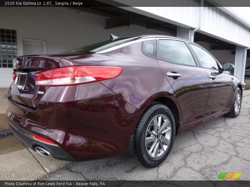 Sangria / Beige 2016 Kia Optima LX 1.6T