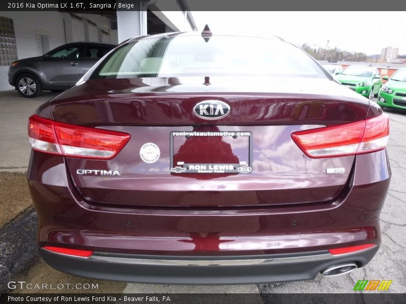 Sangria / Beige 2016 Kia Optima LX 1.6T