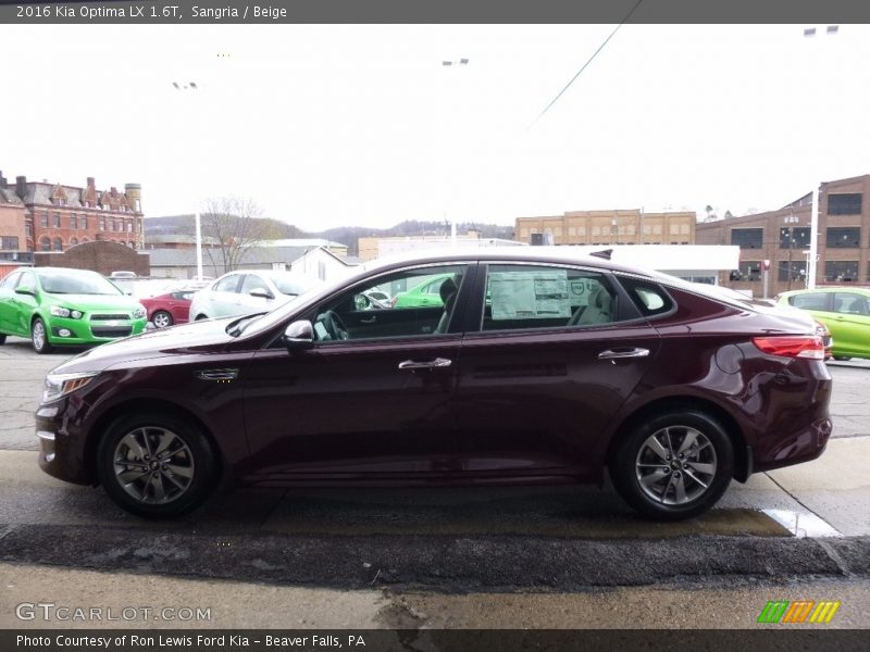 Sangria / Beige 2016 Kia Optima LX 1.6T