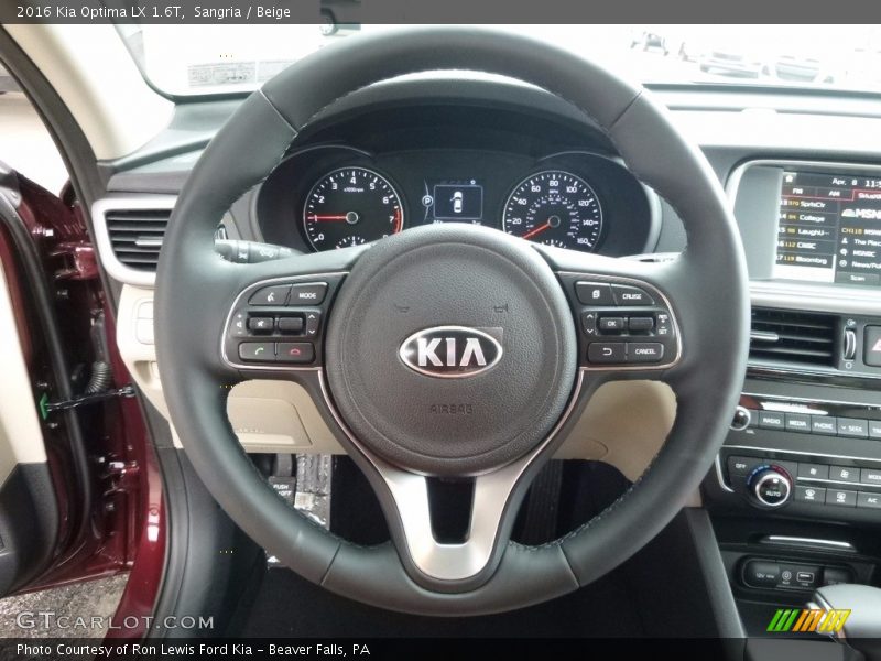 Sangria / Beige 2016 Kia Optima LX 1.6T