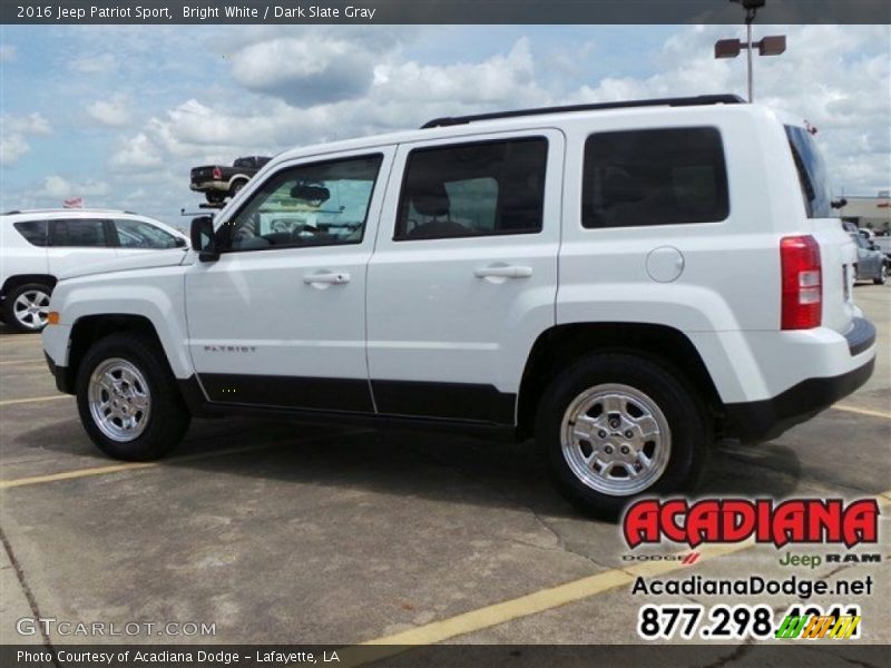 Bright White / Dark Slate Gray 2016 Jeep Patriot Sport