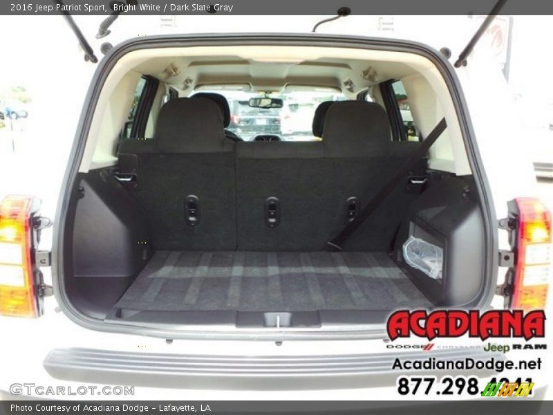 Bright White / Dark Slate Gray 2016 Jeep Patriot Sport
