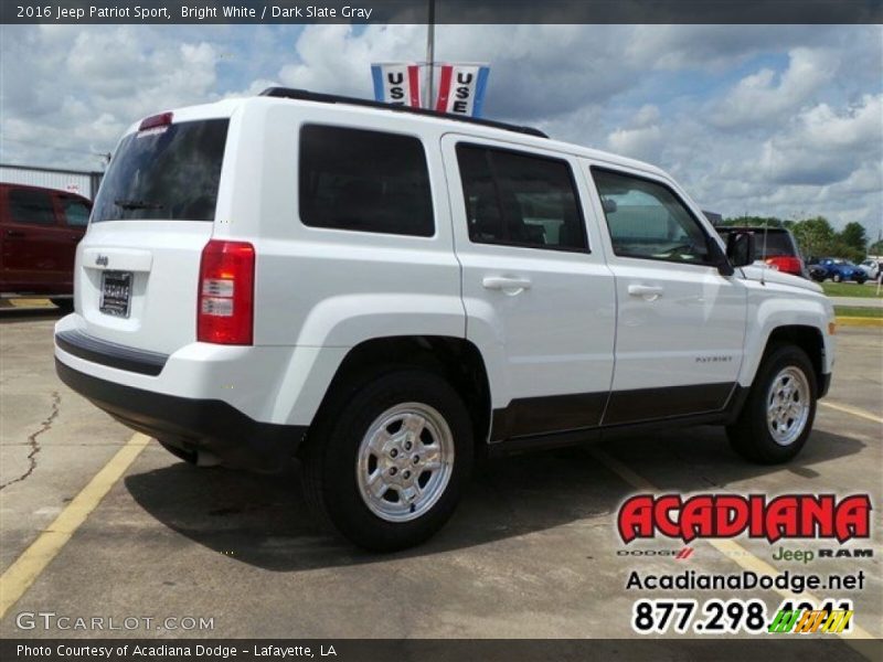 Bright White / Dark Slate Gray 2016 Jeep Patriot Sport