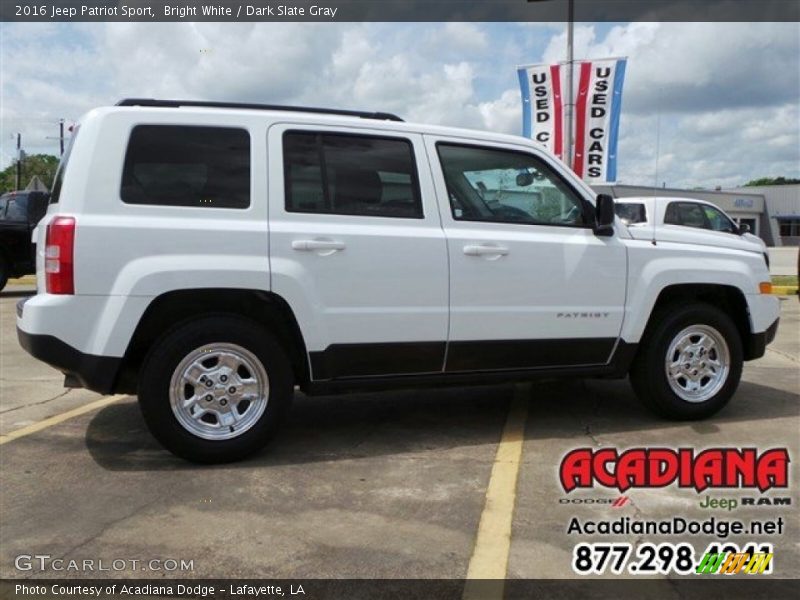 Bright White / Dark Slate Gray 2016 Jeep Patriot Sport