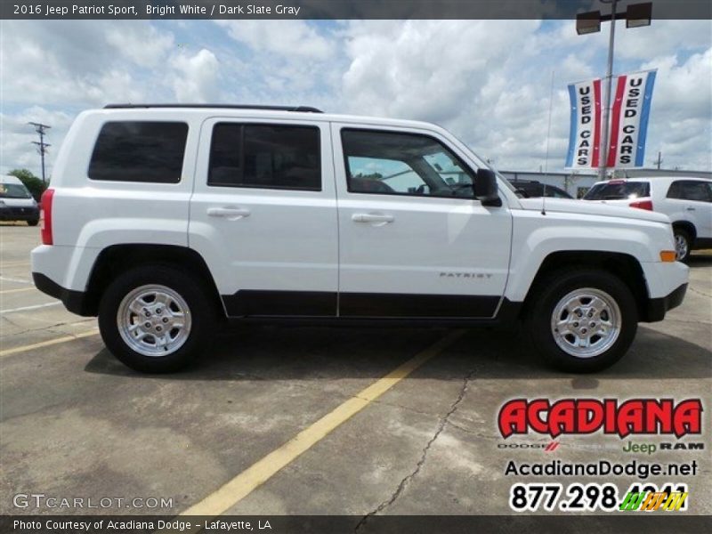 Bright White / Dark Slate Gray 2016 Jeep Patriot Sport