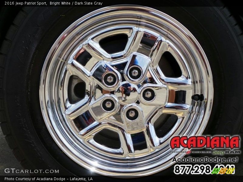 Bright White / Dark Slate Gray 2016 Jeep Patriot Sport