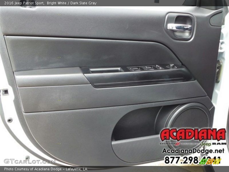 Bright White / Dark Slate Gray 2016 Jeep Patriot Sport