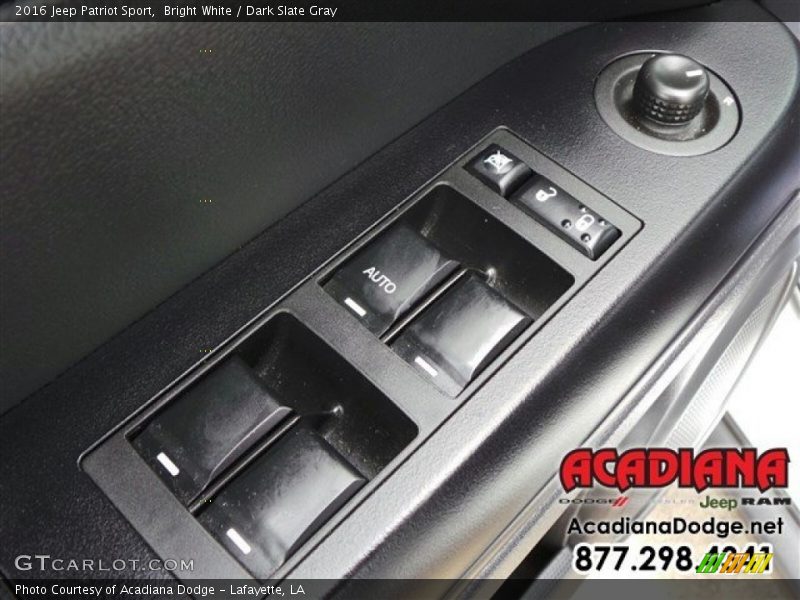 Bright White / Dark Slate Gray 2016 Jeep Patriot Sport