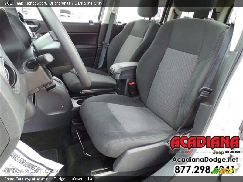 Bright White / Dark Slate Gray 2016 Jeep Patriot Sport