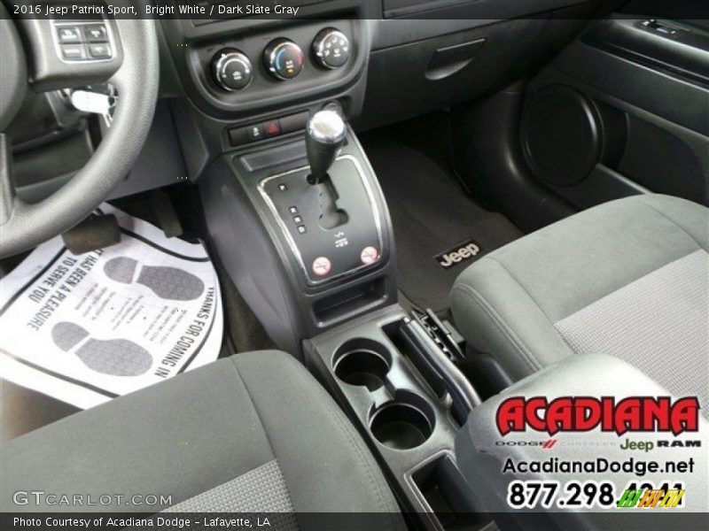 Bright White / Dark Slate Gray 2016 Jeep Patriot Sport