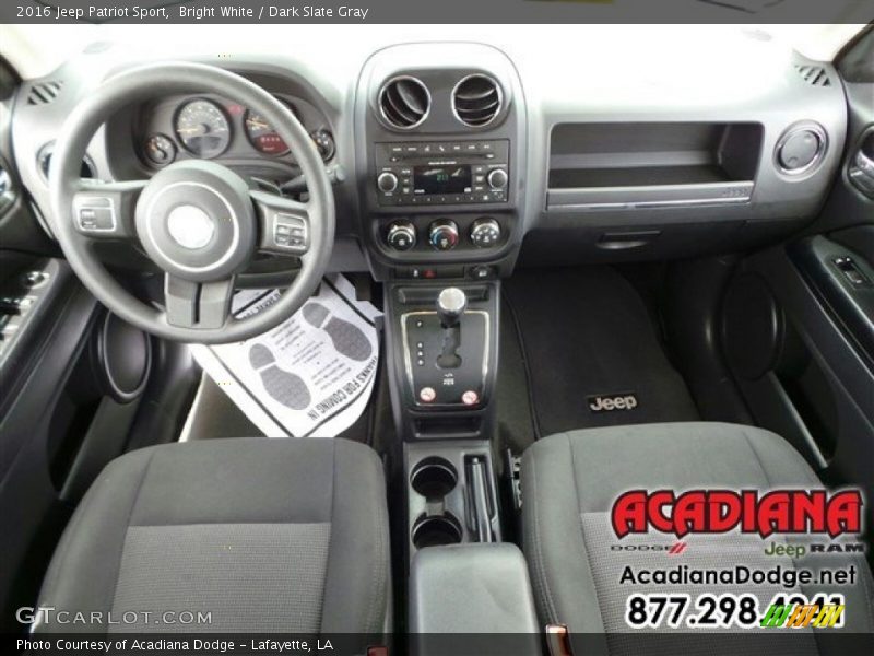 Bright White / Dark Slate Gray 2016 Jeep Patriot Sport