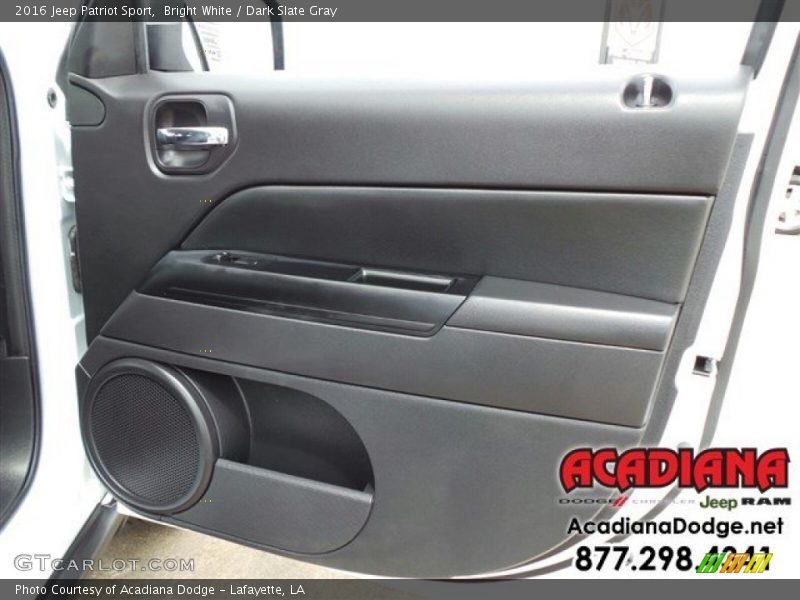 Bright White / Dark Slate Gray 2016 Jeep Patriot Sport