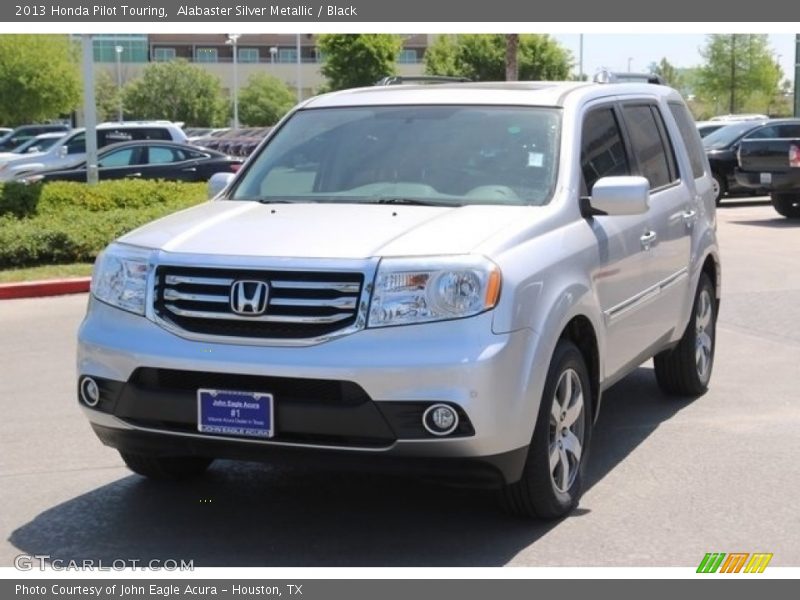 Alabaster Silver Metallic / Black 2013 Honda Pilot Touring