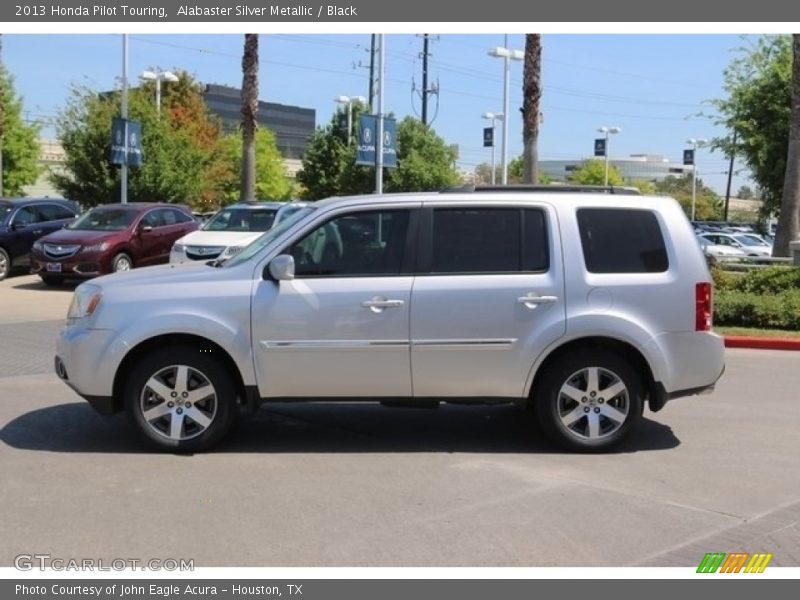 Alabaster Silver Metallic / Black 2013 Honda Pilot Touring