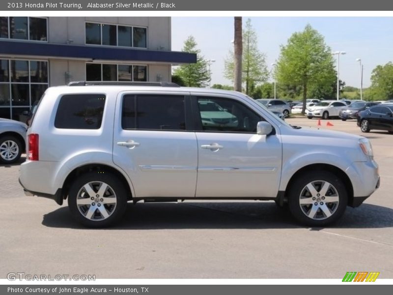 Alabaster Silver Metallic / Black 2013 Honda Pilot Touring