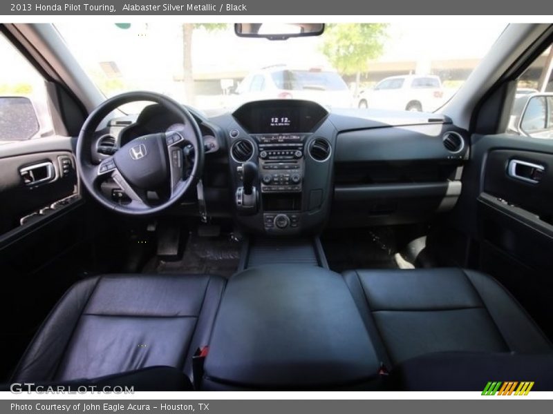 Alabaster Silver Metallic / Black 2013 Honda Pilot Touring