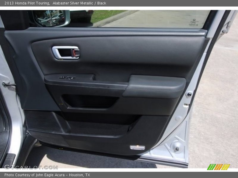 Alabaster Silver Metallic / Black 2013 Honda Pilot Touring