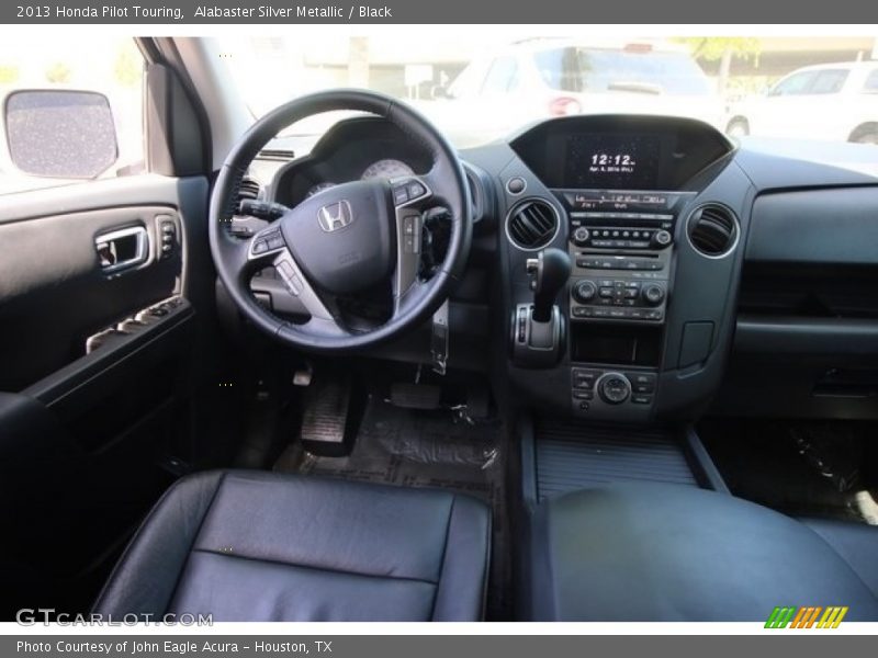 Alabaster Silver Metallic / Black 2013 Honda Pilot Touring