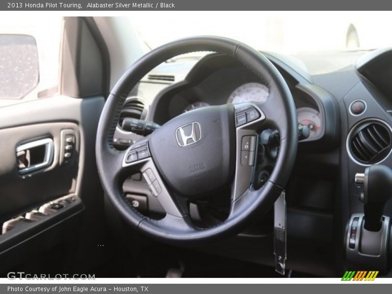 Alabaster Silver Metallic / Black 2013 Honda Pilot Touring
