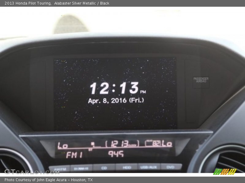 Alabaster Silver Metallic / Black 2013 Honda Pilot Touring