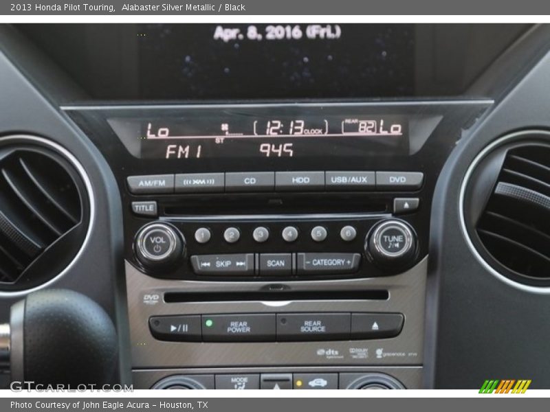 Alabaster Silver Metallic / Black 2013 Honda Pilot Touring