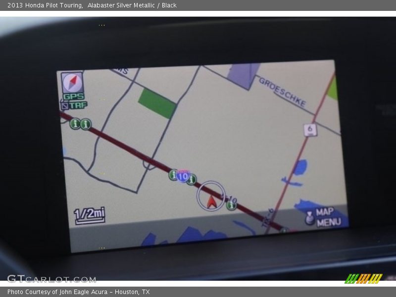 Alabaster Silver Metallic / Black 2013 Honda Pilot Touring