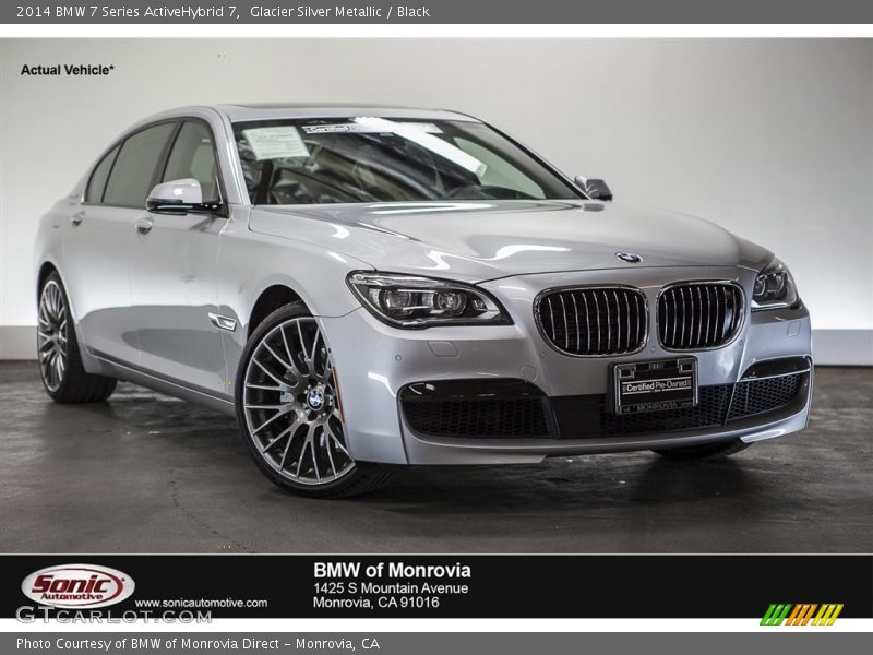 Glacier Silver Metallic / Black 2014 BMW 7 Series ActiveHybrid 7
