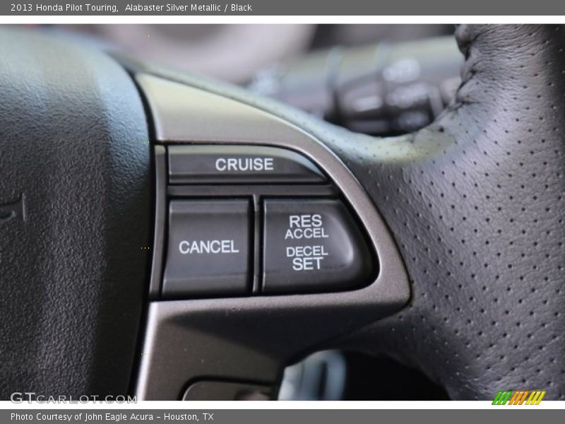 Alabaster Silver Metallic / Black 2013 Honda Pilot Touring