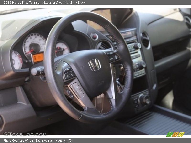 Alabaster Silver Metallic / Black 2013 Honda Pilot Touring