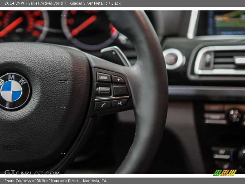 Glacier Silver Metallic / Black 2014 BMW 7 Series ActiveHybrid 7