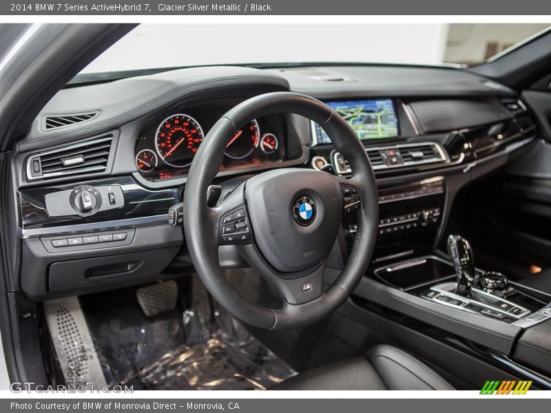 Glacier Silver Metallic / Black 2014 BMW 7 Series ActiveHybrid 7