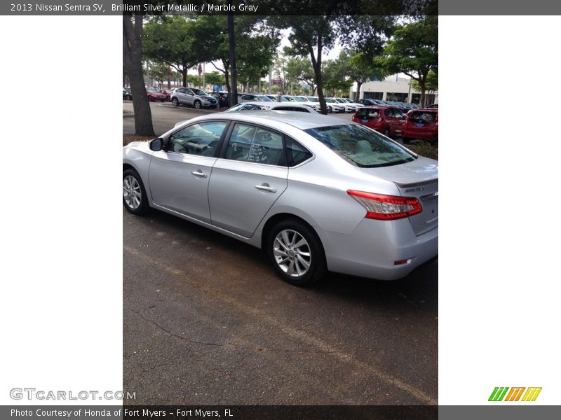 Brilliant Silver Metallic / Marble Gray 2013 Nissan Sentra SV