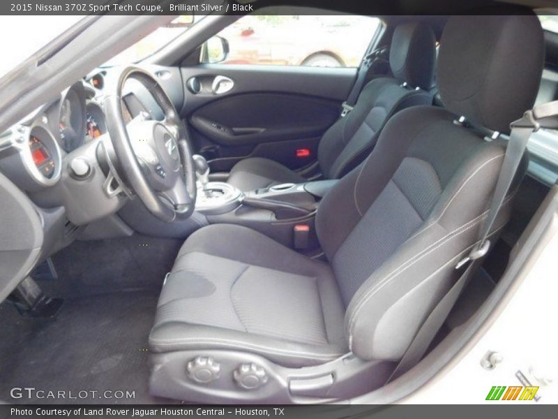 Brilliant Silver / Black 2015 Nissan 370Z Sport Tech Coupe