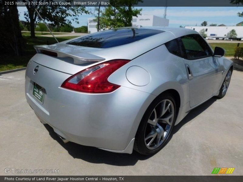 Brilliant Silver / Black 2015 Nissan 370Z Sport Tech Coupe