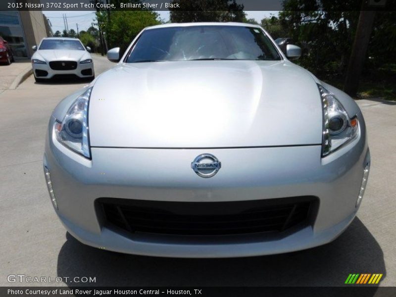 Brilliant Silver / Black 2015 Nissan 370Z Sport Tech Coupe