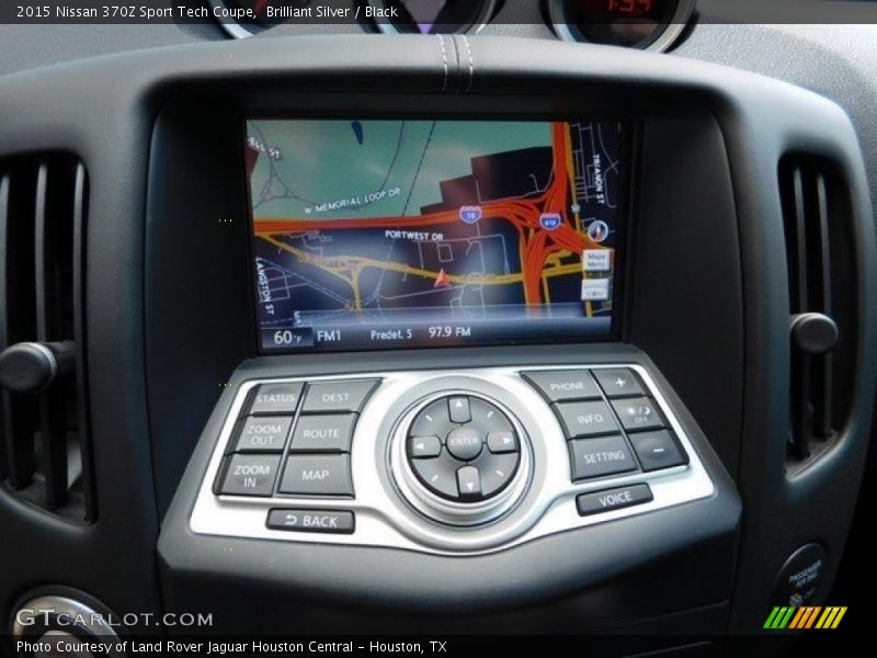 Brilliant Silver / Black 2015 Nissan 370Z Sport Tech Coupe