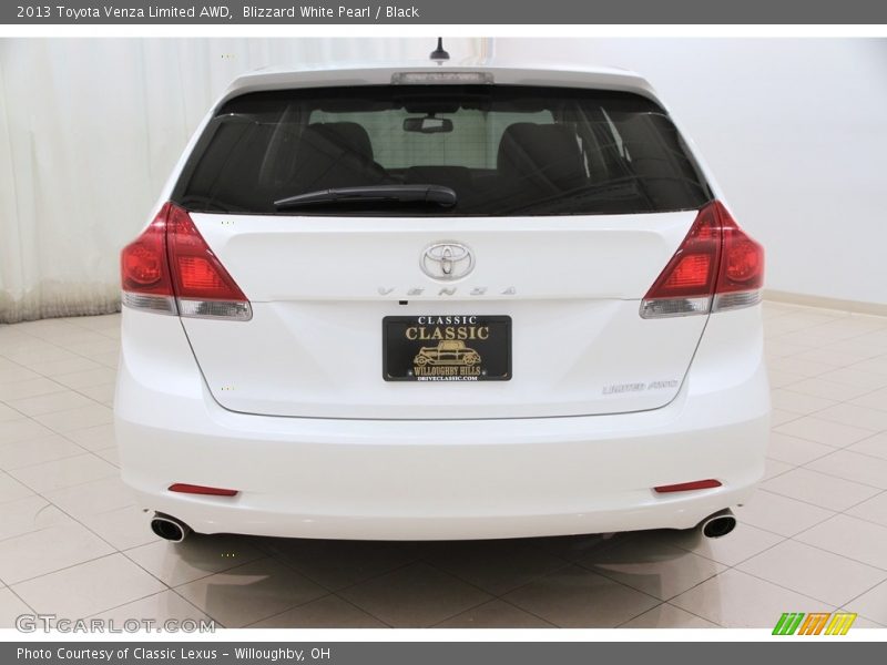 Blizzard White Pearl / Black 2013 Toyota Venza Limited AWD