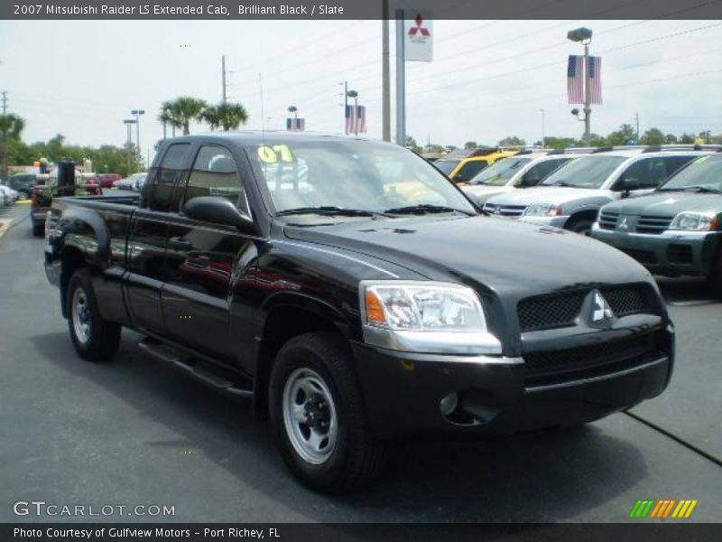 Brilliant Black / Slate 2007 Mitsubishi Raider LS Extended Cab